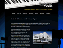 Tablet Screenshot of klavierhausvogel.de
